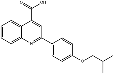 2-(4-ISOBUTOXY-PHENYL)-QUINOLINE-4-CARBOXYLIC ACID Struktur