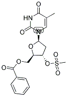 3'-O-MESYL-5'-O-BENZOYLTHYMIDINE Struktur