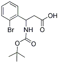 3-(2-BROMO-PHENYL)-3-TERT-BUTOXYCARBONYLAMINO-PROPIONIC ACID Struktur