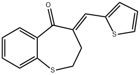 4-[(E)-2-THIENYLMETHYLIDENE]-3,4-DIHYDRO-1-BENZOTHIEPIN-5(2H)-ONE Struktur