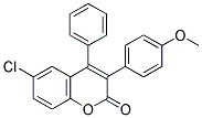 6-CHLORO-3(4'-METHOXYPHENYL)-4-PHENYLCOUMARIN Struktur