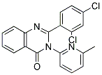 2-(2,4-DICHLOROPHENYL)-3-(6-METHYLPYRIDIN-2-YL)QUINAZOLIN-4(3H)-ONE Struktur