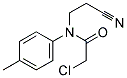 2-CHLORO-N-(2-CYANOETHYL)-N-(4-METHYLPHENYL)ACETAMIDE Struktur