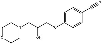 4-(2-HYDROXY-3-MORPHOLINOPROPOXY)BENZENECARBONITRILE Struktur