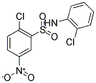 2-CHLORO-N-(2-CHLORO-PHENYL)-5-NITRO-BENZENESULFONAMIDE Struktur