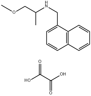 (2-METHOXY-1-METHYL-ETHYL)-NAPHTHALEN-1-YLMETHYL-AMINE OXALATE Struktur