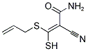 3-(ALLYLTHIO)-2-CYANO-3-MERCAPTOACRYLAMIDE Struktur