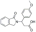 3-(4-METHOXYPHENYL)-3-(1-OXO-1,3-DIHYDRO-2H-ISOINDOL-2-YL)PROPANOIC ACID Struktur