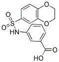 3-(2,3-DIHYDRO-BENZO[1,4]DIOXINE-6-SULFONYLAMINO)-BENZOIC ACID Struktur