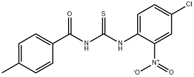 1-(4-CHLORO-2-NITROPHENYL)-3-(4-METHYLBENZOYL)THIOUREA Struktur