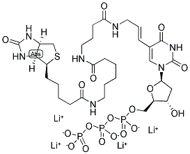 BIOTIN-16-2'-DEOXY-URIDINE-5'-TRIPHOSPHATE TETRALITHIUM SALT Struktur