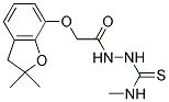 1-(2-(2,2-DIMETHYL(3-OXAINDAN-4-YLOXY))ACETYL)-4-METHYLTHIOSEMICARBAZIDE Struktur