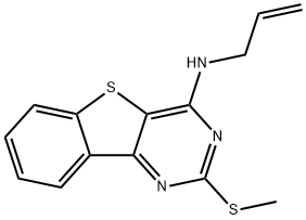 N-ALLYL-2-(METHYLSULFANYL)[1]BENZOTHIENO[3,2-D]PYRIMIDIN-4-AMINE Struktur