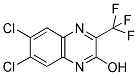 6,7-DICHLORO-3-(TRIFLUOROMETHYL)-2-QUINOXALINOL Struktur