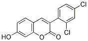 3(2',4'-DICHLOROPHENYL)-7-HYDROXYCOUMARIN Struktur