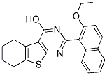 2-(2-ETHOXY-1-NAPHTHYL)-5,6,7,8-TETRAHYDRO[1]BENZOTHIENO[2,3-D]PYRIMIDIN-4-OL Struktur