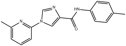 N-(4-METHYLPHENYL)-1-(6-METHYL-2-PYRIDINYL)-1H-IMIDAZOLE-4-CARBOXAMIDE Struktur