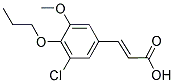 (2E)-3-(3-CHLORO-5-METHOXY-4-PROPOXYPHENYL)ACRYLIC ACID Struktur