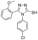 4-(4-CHLOROPHENYL)-5-(2-METHOXYPHENYL)-4H-1,2,4-TRIAZOLE-3-THIOL Struktur