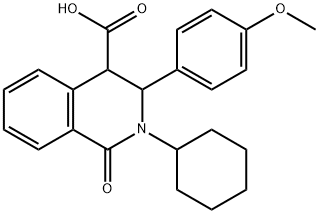 2-CYCLOHEXYL-3-(4-METHOXYPHENYL)-1-OXO-1,2,3,4-TETRAHYDRO-4-ISOQUINOLINECARBOXYLIC ACID price.