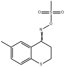 6-METHYL-4-([(METHYLSULFONYL)OXY]IMINO)THIOCHROMANE Struktur