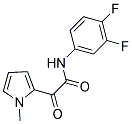 N-(3,4-DIFLUOROPHENYL)-2-(1-METHYL-1H-PYRROL-2-YL)-2-OXOACETAMIDE Struktur