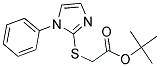 TERT-BUTYL 2-[(1-PHENYL-1H-IMIDAZOL-2-YL)SULFANYL]ACETATE Struktur