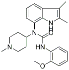 N-(2,3-DIMETHYL-1H-INDOL-7-YL)-N'-(2-METHOXYPHENYL)-N-(1-METHYLPIPERIDIN-4-YL)UREA Struktur