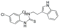 ((2,4-DICHLOROPHENYL)AMINO)((2-INDOL-3-YLETHYL)AMINO)METHANE-1-THIONE Struktur