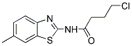 4-CHLORO-N-(6-METHYL-1,3-BENZOTHIAZOL-2-YL)BUTANAMIDE Struktur