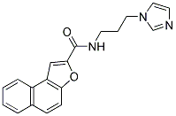 N-[3-(1H-IMIDAZOL-1-YL)PROPYL]NAPHTHO[2,1-B]FURAN-2-CARBOXAMIDE Struktur