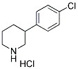 3-(4-CHLOROPHENYL) PIPERIDINE HYDROCHLORIDE Struktur