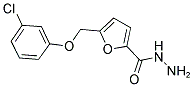 5-(3-CHLORO-PHENOXYMETHYL)-FURAN-2-CARBOXYLIC ACID HYDRAZIDE Struktur