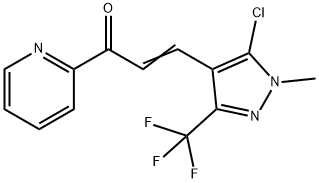 (E)-3-[5-CHLORO-1-METHYL-3-(TRIFLUOROMETHYL)-1H-PYRAZOL-4-YL]-1-(2-PYRIDINYL)-2-PROPEN-1-ONE Struktur