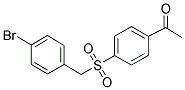 4-(4-BROMOBENZYL)-SULFONYL-ACETOPHENONE Struktur