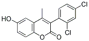 3(2',4'-DICHLOROPHENYL)-6-HYDROXY-4-METHYLCOUMARIN Struktur