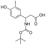 3-TERT-BUTOXYCARBONYLAMINO-3-(4-HYDROXY-3-METHYL-PHENYL)-PROPIONIC ACID Struktur