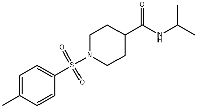 N-ISOPROPYL-1-[(4-METHYLPHENYL)SULFONYL]-4-PIPERIDINECARBOXAMIDE Struktur