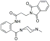 3-(1,3-DIOXOISOINDOLIN-2-YL)-N-(2-(4-METHYLPIPERAZINE-1-CARBONYL)PHENYL)PROPANAMIDE Struktur