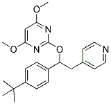 2-[1-(4-TERT-BUTYLPHENYL)-2-(PYRIDIN-4-YL)ETHOXY]-4,6-DIMETHOXYPYRIMIDINE Struktur