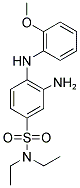 3-AMINO-N,N-DIETHYL-4-(2-METHOXY-PHENYLAMINO)-BENZENESULFONAMIDE Struktur