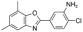 2-CHLORO-5-(5,7-DIMETHYL-1,3-BENZOXAZOL-2-YL)ANILINE Struktur