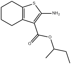 2-AMINO-4,5,6,7-TETRAHYDRO-BENZO[B]THIOPHENE-3-CARBOXYLIC ACID SEC-BUTYL ESTER Struktur