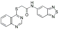 N-(2,1,3-BENZOTHIADIAZOL-5-YL)-2-(QUINAZOLIN-4-YLTHIO)ACETAMIDE Struktur