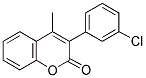 3(3'-CHLOROPHENYL)-4-METHYLCOUMARIN Struktur