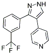 4-[3-(3-(TRIFLUOROMETHYL)PHENYL)-1H-PYRAZOL-4-YL]PYRIDINE Struktur