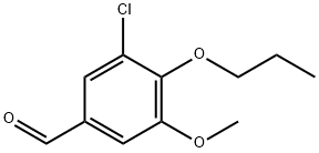 3-CHLORO-5-METHOXY-4-PROPOXYBENZALDEHYDE Struktur