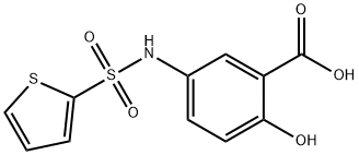 2-HYDROXY-5-(THIOPHENE-2-SULFONYLAMINO)-BENZOIC ACID Struktur