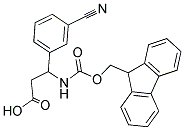 FMOC-DL-3-(3-CYANOPHENYL)-3-AMINO-PROPIONIC ACID Struktur