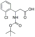 3-TERT-BUTOXYCARBONYLAMINO-3-(2-CHLORO-PHENYL)-PROPIONIC ACID Struktur